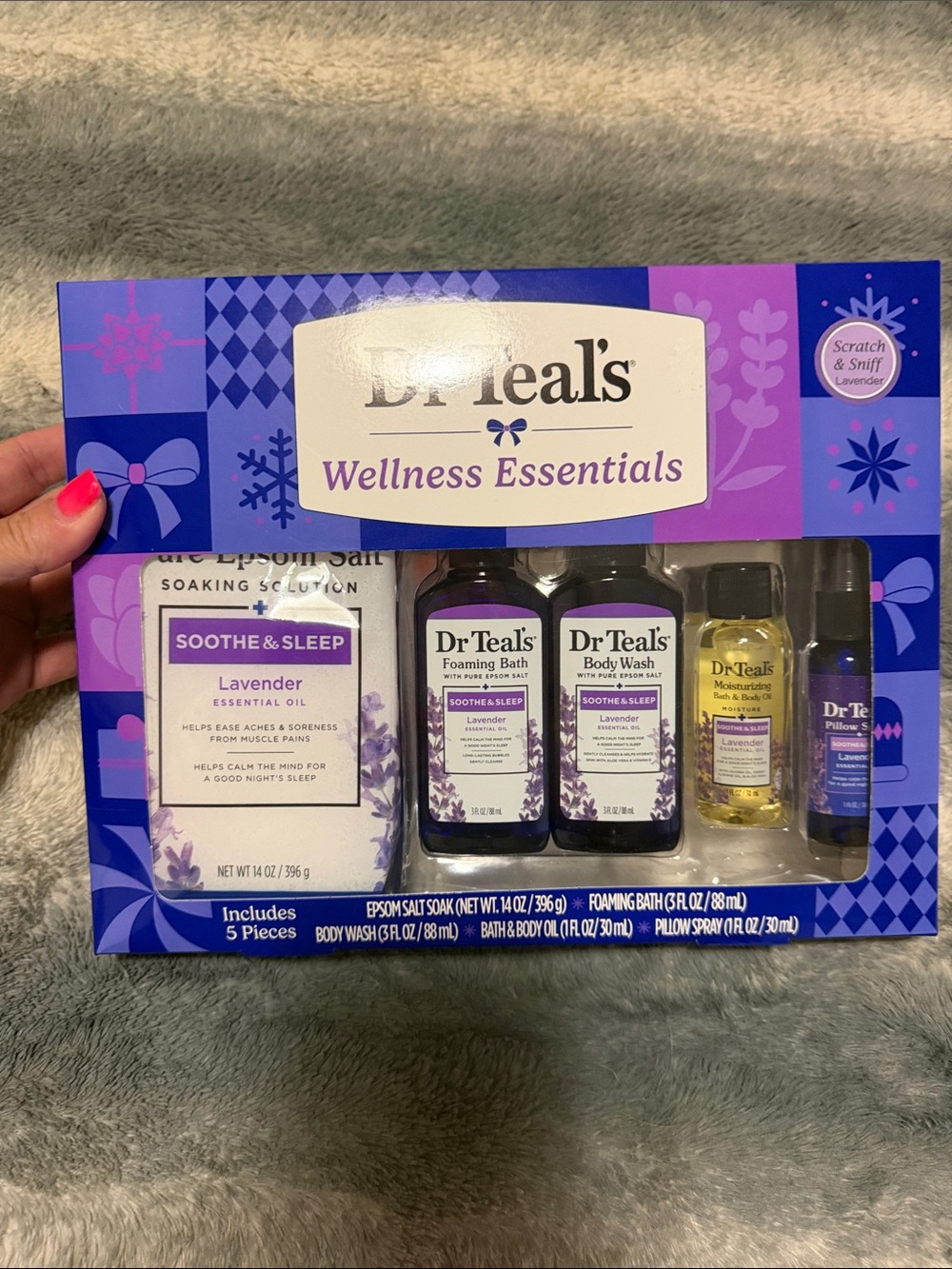 Dr Teal's Wellness Essentials Lavender Bath & Body Gift Set